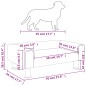 vidaXL Hundebett Rosa 70x45x26,5 cm Samt vidaXL Hundebett Rosa 70x45x26,5 cm Samt