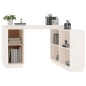 vidaXL Schreibtisch Weiß 110x50x75 cm Massivholz Kiefer vidaXL Schreibtisch Weiß 110x50x75 cm Massivholz Kiefer