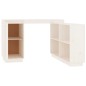 vidaXL Schreibtisch Weiß 110x50x75 cm Massivholz Kiefer vidaXL Schreibtisch Weiß 110x50x75 cm Massivholz Kiefer
