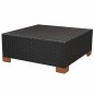 vidaXL 7-tlg. Garten-Lounge-Set mit Auflagen Poly Rattan Schwarz vidaXL 7-tlg. Garten-Lounge-Set mit Auflagen Poly Rattan Schwarz