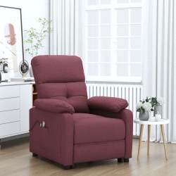 vidaXL Massagesessel Elektrisch Lila Stoff