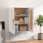 vidaXL Wandschrank Hochglanz-Weiß 69,5x32,5x90 cm Holzwerkstoff vidaXL Wandschrank Hochglanz-Weiß 69,5x32,5x90 cm Holzwerkstoff