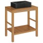 vidaXL Waschtisch Massivholz Teak mit Waschbecken Marmor Schwarz vidaXL Waschtisch Massivholz Teak mit Waschbecken Marmor Schwarz