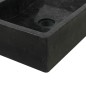 vidaXL Waschtisch Massivholz Teak mit Waschbecken Marmor Schwarz vidaXL Waschtisch Massivholz Teak mit Waschbecken Marmor Schwarz