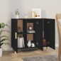 vidaXL Sideboard Schwarz 90x34x80 cm Holzwerkstoff vidaXL Sideboard Schwarz 90x34x80 cm Holzwerkstoff