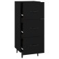vidaXL Sideboard Schwarz 34,5x34x90 cm Holzwerkstoff vidaXL Sideboard Schwarz 34,5x34x90 cm Holzwerkstoff