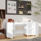 vidaXL Schreibtisch Weiß 140x50x75 cm Holzwerkstoff vidaXL Schreibtisch Weiß 140x50x75 cm Holzwerkstoff