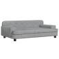 vidaXL Hundebett Hellgrau 90x53x30 cm Samt vidaXL Hundebett Hellgrau 90x53x30 cm Samt