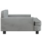 vidaXL Hundebett Hellgrau 90x53x30 cm Samt vidaXL Hundebett Hellgrau 90x53x30 cm Samt