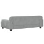 vidaXL Hundebett Hellgrau 90x53x30 cm Samt vidaXL Hundebett Hellgrau 90x53x30 cm Samt