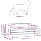 vidaXL Hundebett Hellgrau 90x53x30 cm Samt vidaXL Hundebett Hellgrau 90x53x30 cm Samt