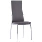 vidaXL Esszimmerstühle 4 Stk. Grau Kunstleder vidaXL Esszimmerstühle 4 Stk. Grau Kunstleder