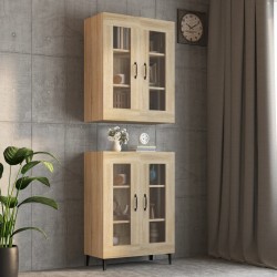 vidaXL Hängeschrank Sonoma-Eiche 69,5x34x90 cm