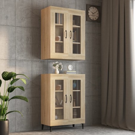 vidaXL Hängeschrank Sonoma-Eiche 69,5x34x90 cm