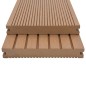 vidaXL WPC Massive Terrassendielen mit Zubehör 30 m² 4 m Teak vidaXL WPC Massive Terrassendielen mit Zubehör 30 m² 4 m Teak