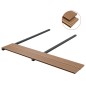 vidaXL WPC Massive Terrassendielen mit Zubehör 30 m² 4 m Teak vidaXL WPC Massive Terrassendielen mit Zubehör 30 m² 4 m Teak