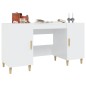 vidaXL Schreibtisch Hochglanz-Weiß 140x50x75 cm Holzwerkstoff vidaXL Schreibtisch Hochglanz-Weiß 140x50x75 cm Holzwerkstoff