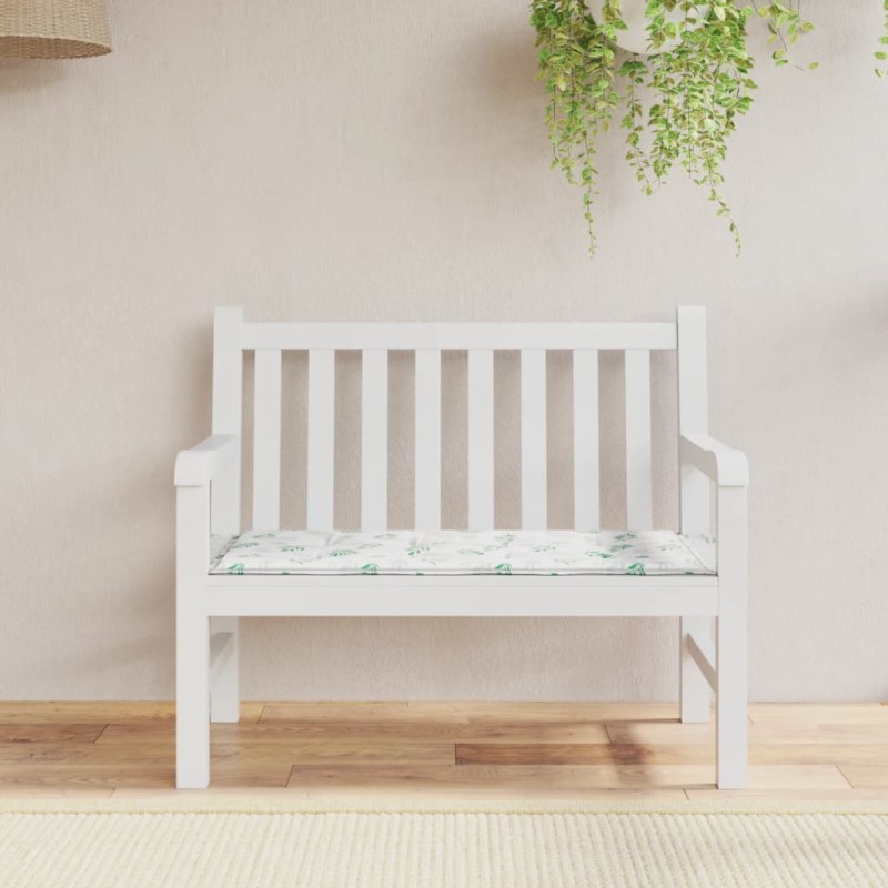 vidaXL Gartenbank-Auflage Blattmuster 120x50x3 cm Oxford-Gewebe vidaXL Gartenbank-Auflage Blattmuster 120x50x3 cm Oxford-Gewebe