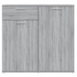 vidaXL Sideboard Grau Sonoma 80x36x75 cm Holzwerkstoff vidaXL Sideboard Grau Sonoma 80x36x75 cm Holzwerkstoff