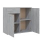 vidaXL Sideboard Grau Sonoma 80x36x75 cm Holzwerkstoff vidaXL Sideboard Grau Sonoma 80x36x75 cm Holzwerkstoff