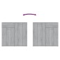 vidaXL Sideboard Grau Sonoma 80x36x75 cm Holzwerkstoff vidaXL Sideboard Grau Sonoma 80x36x75 cm Holzwerkstoff