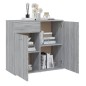 vidaXL Sideboard Grau Sonoma 80x36x75 cm Holzwerkstoff vidaXL Sideboard Grau Sonoma 80x36x75 cm Holzwerkstoff