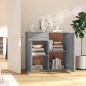 vidaXL Sideboard Grau Sonoma 80x36x75 cm Holzwerkstoff vidaXL Sideboard Grau Sonoma 80x36x75 cm Holzwerkstoff