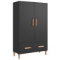 vidaXL Highboard Schwarz 70x31x115 cm Holzwerkstoff vidaXL Highboard Schwarz 70x31x115 cm Holzwerkstoff