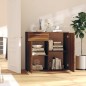 vidaXL Sideboard Braun Eichen-Optik 80x36x75 cm Holzwerkstoff vidaXL Sideboard Braun Eichen-Optik 80x36x75 cm Holzwerkstoff