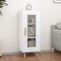 vidaXL Sideboard Hochglanz-Weiß 34,5x34x90 cm Holzwerkstoff vidaXL Sideboard Hochglanz-Weiß 34,5x34x90 cm Holzwerkstoff
