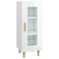 vidaXL Sideboard Hochglanz-Weiß 34,5x34x90 cm Holzwerkstoff vidaXL Sideboard Hochglanz-Weiß 34,5x34x90 cm Holzwerkstoff