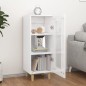 vidaXL Sideboard Hochglanz-Weiß 34,5x34x90 cm Holzwerkstoff vidaXL Sideboard Hochglanz-Weiß 34,5x34x90 cm Holzwerkstoff