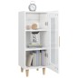vidaXL Sideboard Hochglanz-Weiß 34,5x34x90 cm Holzwerkstoff vidaXL Sideboard Hochglanz-Weiß 34,5x34x90 cm Holzwerkstoff