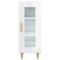 vidaXL Sideboard Hochglanz-Weiß 34,5x34x90 cm Holzwerkstoff vidaXL Sideboard Hochglanz-Weiß 34,5x34x90 cm Holzwerkstoff