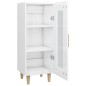 vidaXL Sideboard Hochglanz-Weiß 34,5x34x90 cm Holzwerkstoff vidaXL Sideboard Hochglanz-Weiß 34,5x34x90 cm Holzwerkstoff