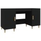 vidaXL Schreibtisch Schwarz 140x50x75 cm Holzwerkstoff vidaXL Schreibtisch Schwarz 140x50x75 cm Holzwerkstoff