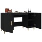 vidaXL Schreibtisch Schwarz 140x50x75 cm Holzwerkstoff vidaXL Schreibtisch Schwarz 140x50x75 cm Holzwerkstoff