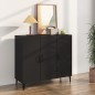 vidaXL Sideboard Schwarz 90x34x80 cm Holzwerkstoff vidaXL Sideboard Schwarz 90x34x80 cm Holzwerkstoff