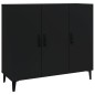 vidaXL Sideboard Schwarz 90x34x80 cm Holzwerkstoff vidaXL Sideboard Schwarz 90x34x80 cm Holzwerkstoff