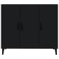 vidaXL Sideboard Schwarz 90x34x80 cm Holzwerkstoff vidaXL Sideboard Schwarz 90x34x80 cm Holzwerkstoff