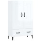 vidaXL Highboard Hochglanz-Weiß 70x31x115 cm Holzwerkstoff vidaXL Highboard Hochglanz-Weiß 70x31x115 cm Holzwerkstoff