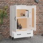 vidaXL Highboard Hochglanz-Weiß 70x31x115 cm Holzwerkstoff vidaXL Highboard Hochglanz-Weiß 70x31x115 cm Holzwerkstoff