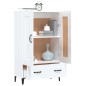vidaXL Highboard Hochglanz-Weiß 70x31x115 cm Holzwerkstoff vidaXL Highboard Hochglanz-Weiß 70x31x115 cm Holzwerkstoff