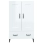 vidaXL Highboard Hochglanz-Weiß 70x31x115 cm Holzwerkstoff vidaXL Highboard Hochglanz-Weiß 70x31x115 cm Holzwerkstoff
