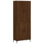 Highboard Braun Eichen-Optik 69,5x34x180 cm Holzwerkstoff Highboard Braun Eichen-Optik 69,5x34x180 cm Holzwerkstoff