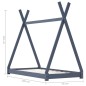 vidaXL Kinder-Bettgestell Grau Massivholz Kiefer 70 x 140 cm vidaXL Kinder-Bettgestell Grau Massivholz Kiefer 70 x 140 cm