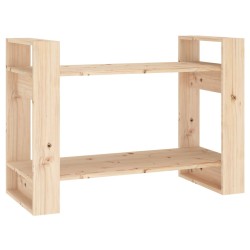 vidaXL Bücherregal/Raumteiler 80x35x56,5 cm Massivholz Kiefer
