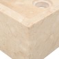 vidaXL Waschtisch Massivholz Teak mit Waschbecken Marmor Creme vidaXL Waschtisch Massivholz Teak mit Waschbecken Marmor Creme