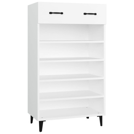 vidaXL Schuhschrank Weiß 60x35x105 cm Holzwerkstoff