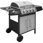 Gasgrill 4+1 Brenner Schwarz und Silbern Gasgrill 4+1 Brenner Schwarz und Silbern